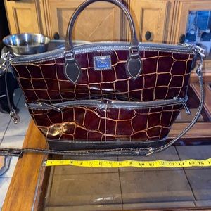 Dooney & Bourke Brown patent crossbody
